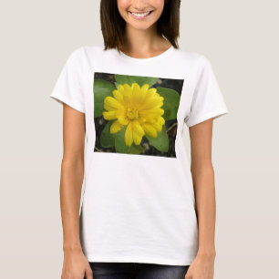 Bright Yellow Marigold Ladies T Shirt