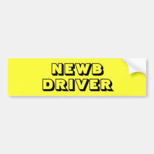 Bright Yellow New - NEWB - Driver Bumper Sticker