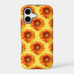 Bright Yellow Orange Gradient Flower Cutout