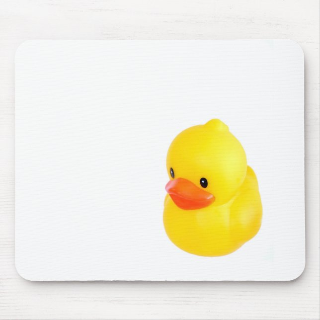 Bright Yellow Rubber Duck Mouse Pad (Front)