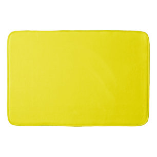 Bright Yellow : Solid Colour Bath Mat