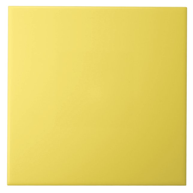 Bright  Yellow Solid Colour Ceramic Tile (Front)