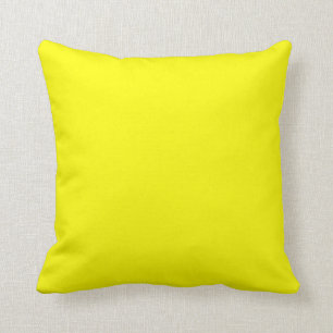 Bright yellow (solid colour) cushion