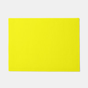 Bright yellow (solid colour)  doormat
