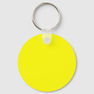 Bright yellow (solid colour)  key ring