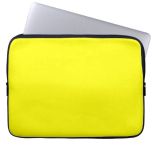 Bright yellow (solid colour) laptop sleeve