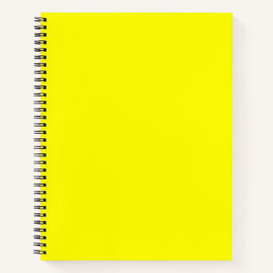 Bright yellow (solid colour) notebook