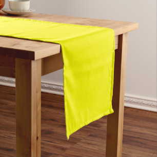 Bright yellow (solid colour)  short table runner