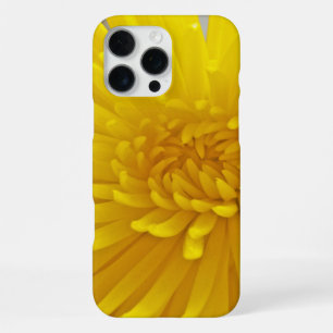 Bright Yellow Spiky Dahlia Close Up Photograph iPhone Case