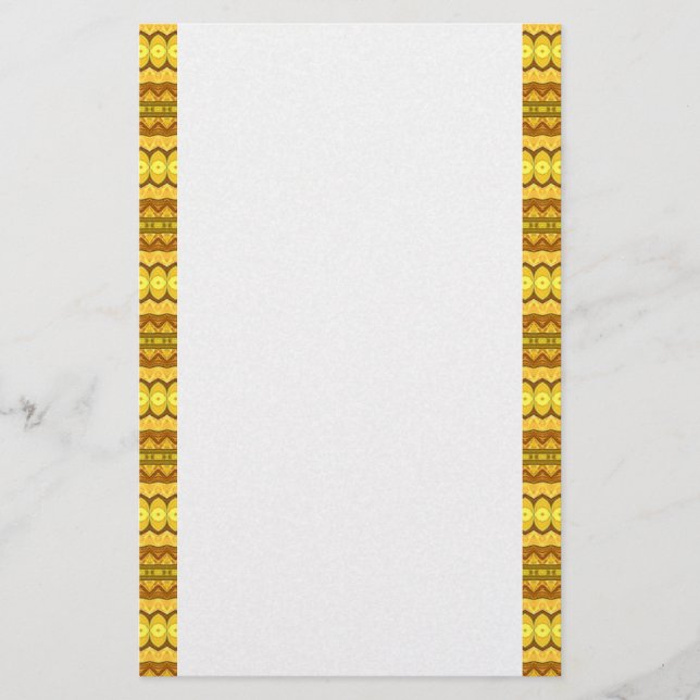 Bright Yellow Stripes Stationery (Front)