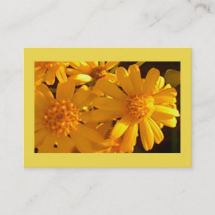 Bright Yellow Sunflower Blooms Business Card