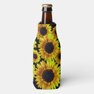 Bright Yellow Sunflower Bottle Cooler