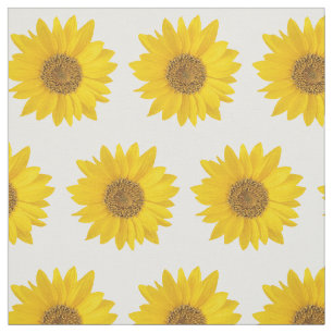 Bright Yellow Sunflowers Floral Fabric