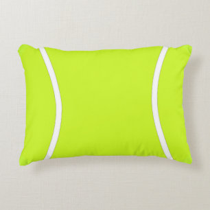 Bright Yellow Tennis Ball Accent Pillow