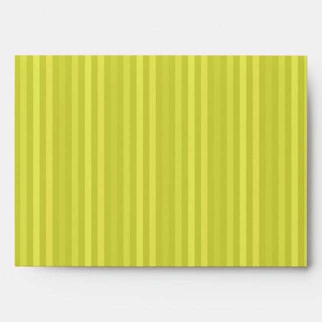 Bright Yellow Vertical Stripes Envelopes (Front)