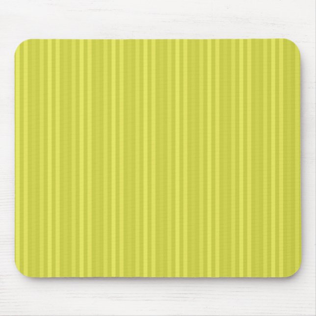 Bright Yellow Vertical Stripes Mouse Pad (Front)