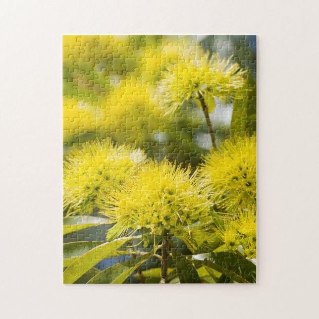Bright Yellow Wattle Tree Jigsaw Puzzle (Vertical)