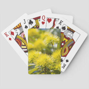 Bright Yellow Wattle Tree Playing Cards
