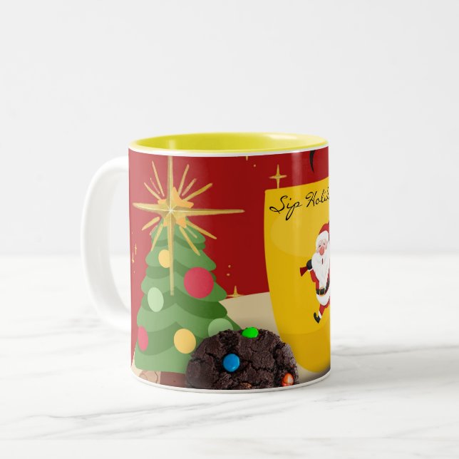 BrightChristmas Colours Coffee Mug (Front Left)