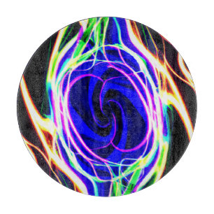 Brighten Up Your Space with Neon Patterns Cutting Board