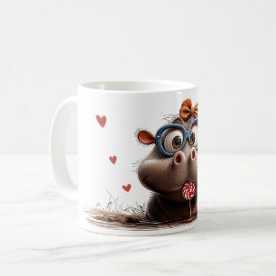 ☕ Brighten Your Day with Adorable Charm! 🦛🍭 Coffee Mug