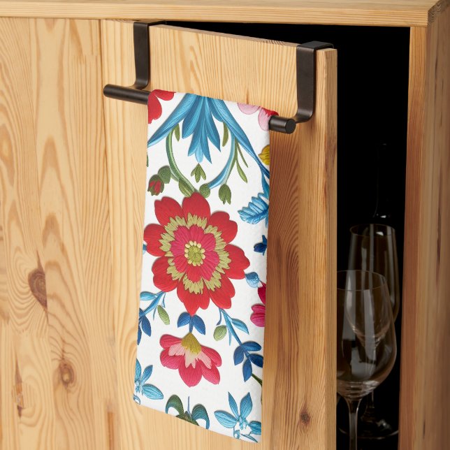 Brighten Your Kitchen – Cute Floral Tea Towel (Thirds Fold)