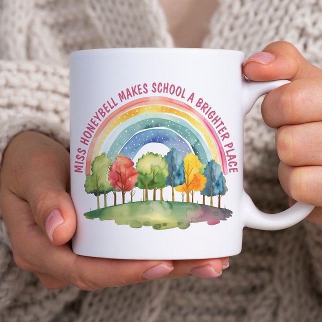 Brighter Place Rainbow Forest Teacher Appreciation Coffee Mug (Brighter Place Teacher Appreciation Rainbow Forest Mug)