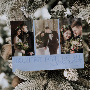 Brightest Light Icy Blue Wedding Announcement