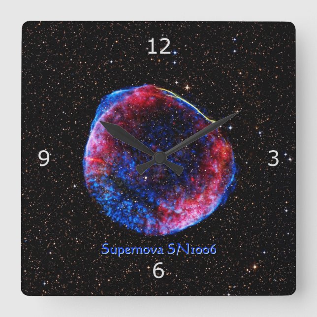 Brightest Supernova Ever space picture Square Wall Clock (Front)
