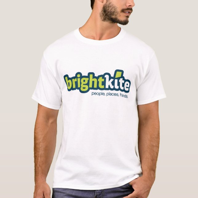 Brightkite.com Logo Shirt - with tagline (Front)