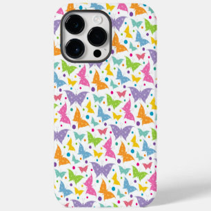 BRIGHTLY COLORED CUTE BUTTERFLIES iPhone 14 PRO MAX CASE
