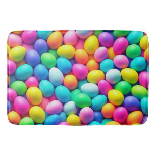 Brightly colored Easter Egg/Spring  Bath Mat