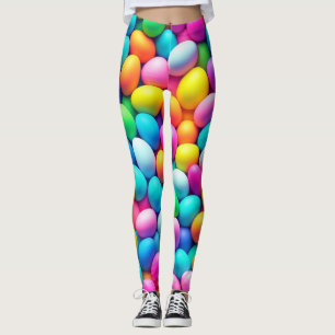 Brightly colored Easter Egg/Spring  Leggings