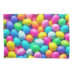 Brightly colored Easter Egg/Spring  Pillowcase