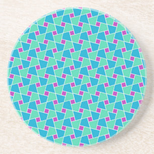 Brightly Colored Islamic Pattern Sandstone Coaster