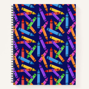 BRIGHTLY COLORED KIDS BACK TO SCHOOL THEME NOTEBOOK