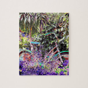 Brightly Coloured Bicycle Photo Art Jigsaw Puzzle