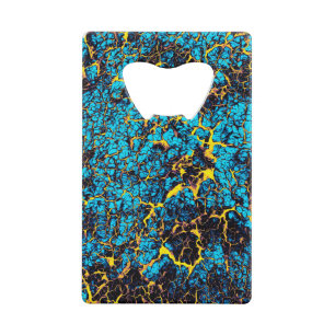 Brightly Coloured Blue and Yellow Abstract Pattern