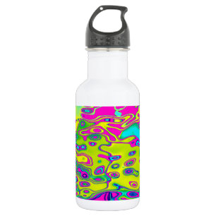 Brightly Coloured Crazy Colourful Abstract Pattern 532 Ml Water Bottle