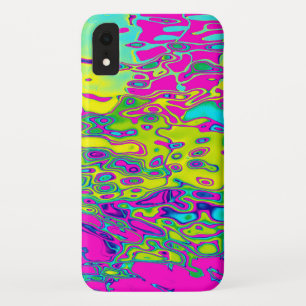 Brightly Coloured Crazy Colourful Abstract Pattern iPhone XR Case