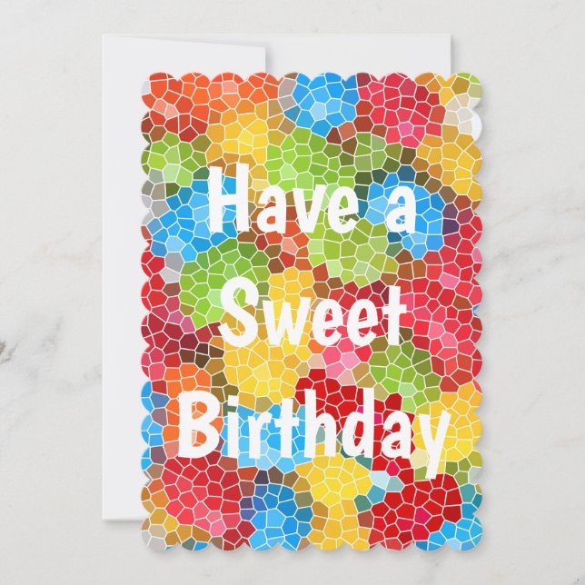 Brightly Coloured Cute Cool Card (Front)