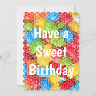Brightly Coloured Cute Cool Card