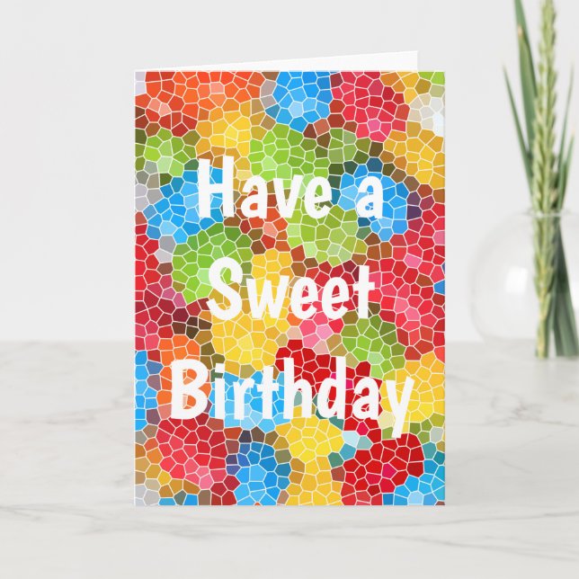 Brightly Coloured Cute Cool Card (Front)