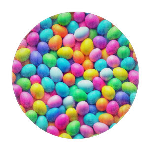 Brightly coloured Easter Egg/Spring  Cutting Board