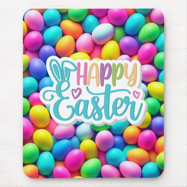 Brightly coloured Easter Egg/Spring  Mouse Pad (Front)