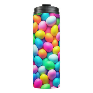 Brightly coloured Easter Egg/Spring  Thermal Tumbler