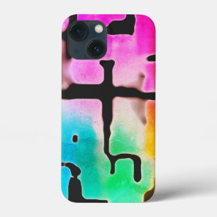 Brightly Coloured Funky Cool Abstract iPhone 13 Mini Case