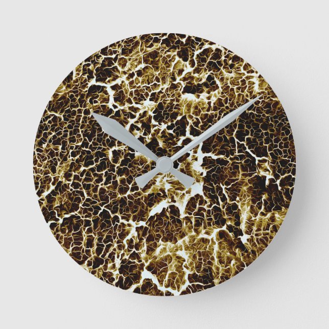 Brightly Coloured Funky Unique Cool Round Clock (Front)