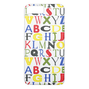 Brightly Coloured Letters by Megan Meagher iPhone 8 Plus/7 Plus Case
