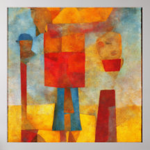 Brightly Coloured Modern Anstract Three Friends